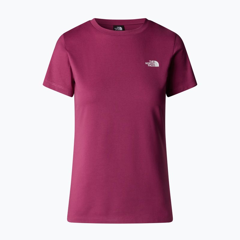 Koszulka damska The North Face Simple Dome Slim Tee cyber berry 4