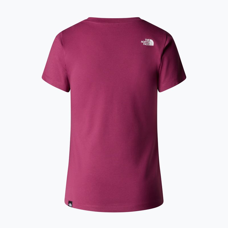 Koszulka damska The North Face Simple Dome Slim Tee cyber berry 5