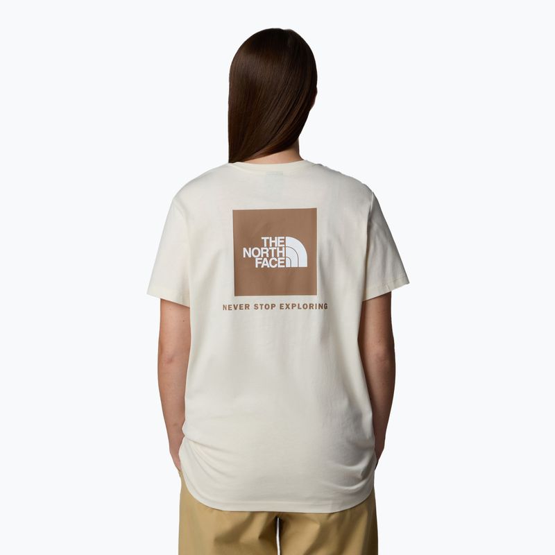 Koszulka damska The North Face Box Nse Relaxed Tee white dune/latt 3