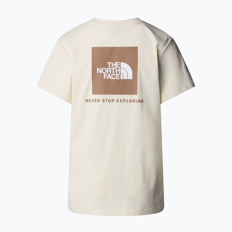 Koszulka damska The North Face Box Nse Relaxed Tee white dune/latt 5