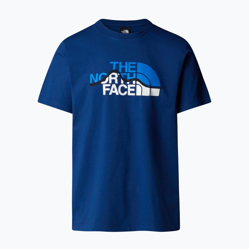 Koszulka męska The North Face Mountain Line Tee estate blue 4
