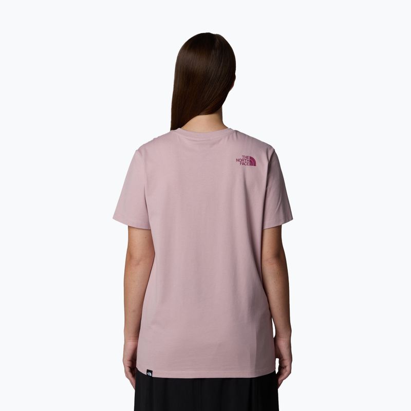 Koszulka damska The North Face Relaxed Easy Tee metal pink/cyber berry 3
