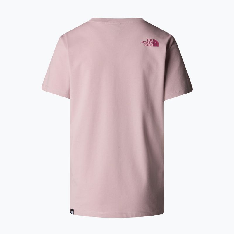 Koszulka damska The North Face Relaxed Easy Tee metal pink/cyber berry 5