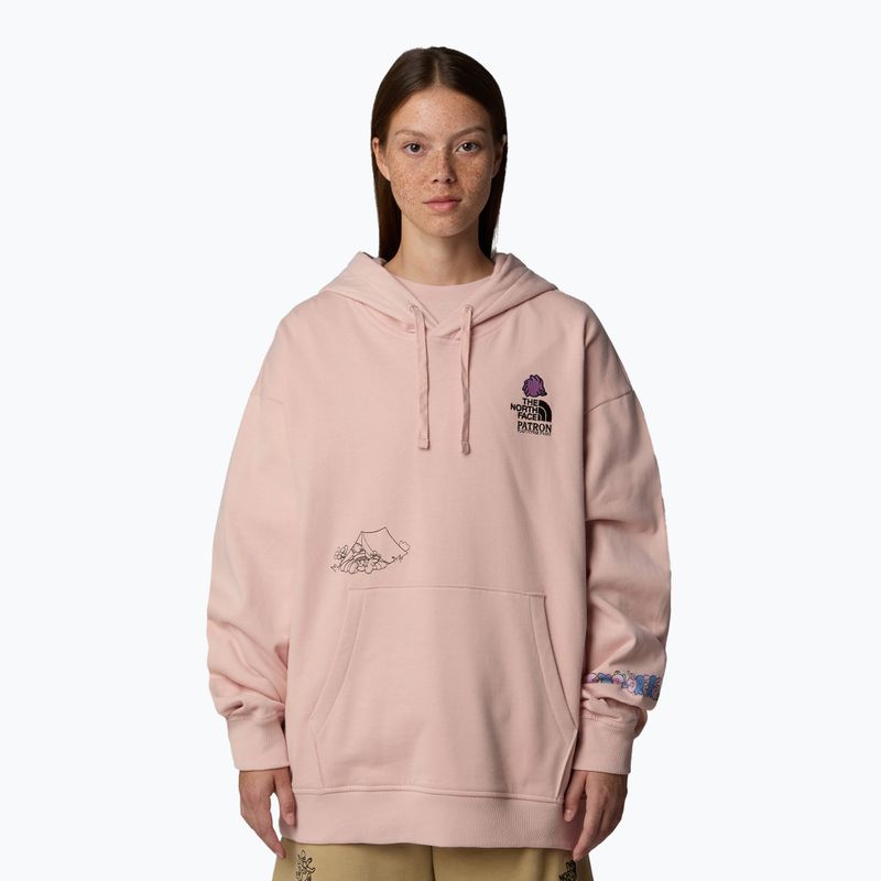 Bluza The North Face Mountain Cleanup Over Hoodie pink moss