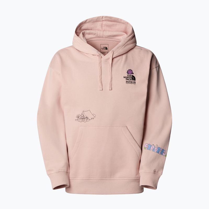 Bluza The North Face Mountain Cleanup Over Hoodie pink moss 4