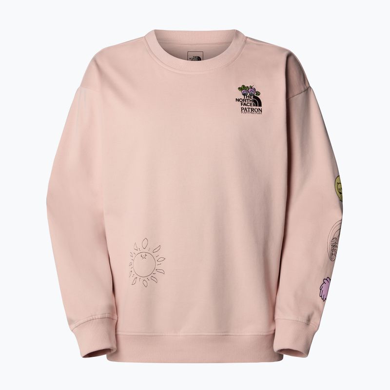 Bluza The North Face Mountain Cleanup Over pink moss