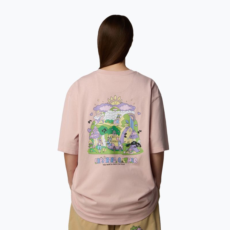 Koszulka The North Face Mountain Cleanup Oversized SS pink moss 3