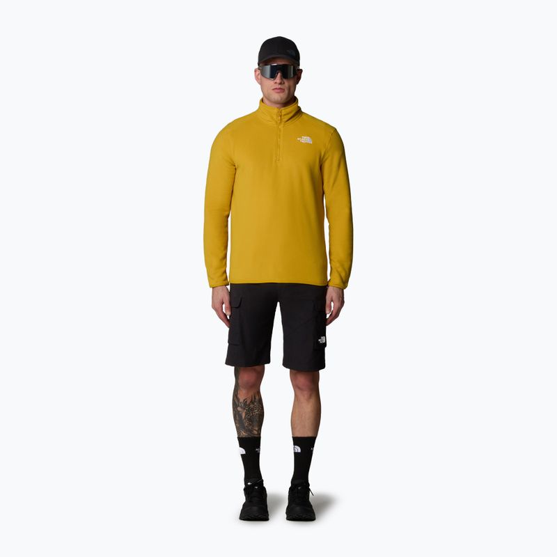 Bluza męska The North Face 100 Glacier 1/4 Zip turmeric 2