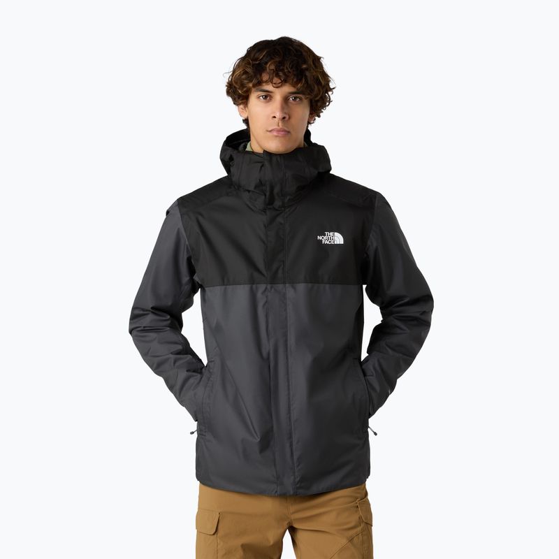 Kurtka przeciwdeszczowa męska The North Face Quest Zip-In asphalt grey/black
