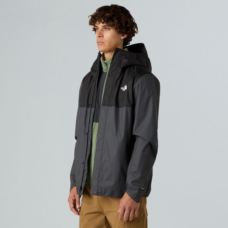 Kurtka przeciwdeszczowa męska The North Face Quest Zip-In asphalt grey/black 3