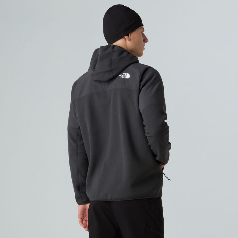 Bluza męska The North Face Glacier Heavyweight Full Zip HD asphalt grey/black 3