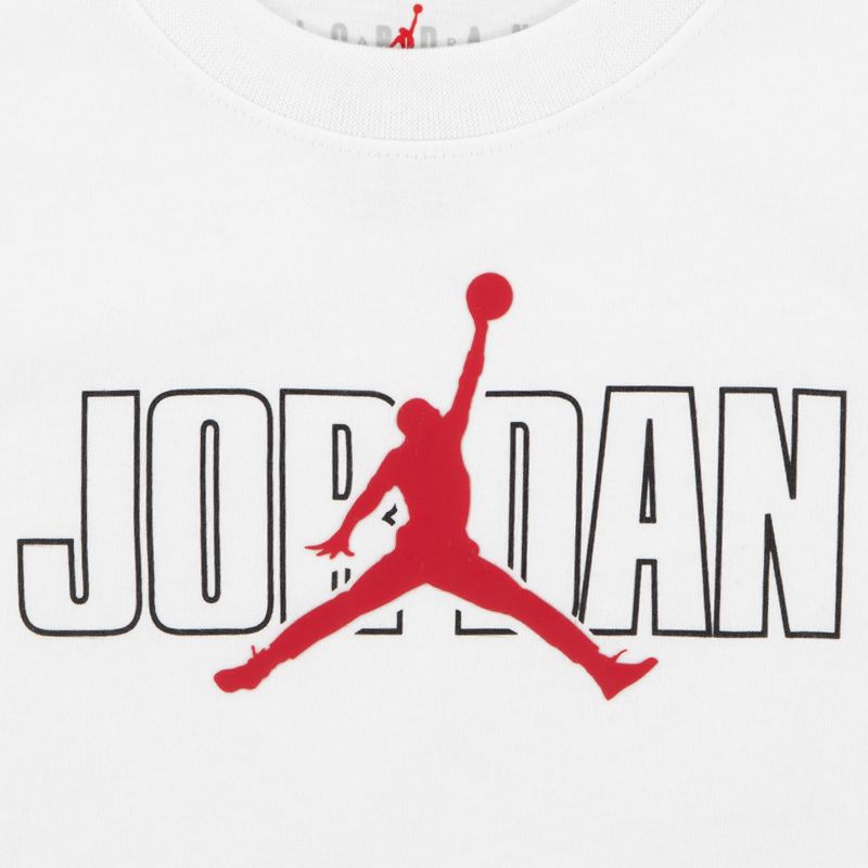 Komplet dziecięcy Nike Jordan Stacked Mixed gym red 3