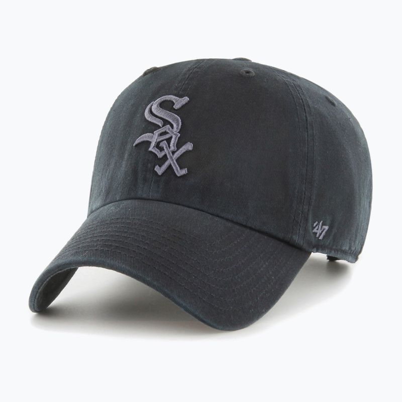 Czapka z daszkiem 47 Brand MLB Chicago White Sox CLEAN UP black