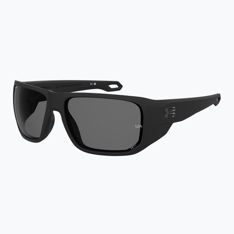 Okulary przeciwsłoneczne męskie Under Armour Attack MD S3 matte black/grey polarized oleophobic 2