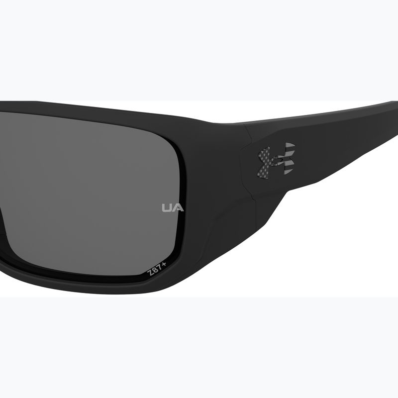 Okulary przeciwsłoneczne męskie Under Armour Attack MD S3 matte black/grey polarized oleophobic 6
