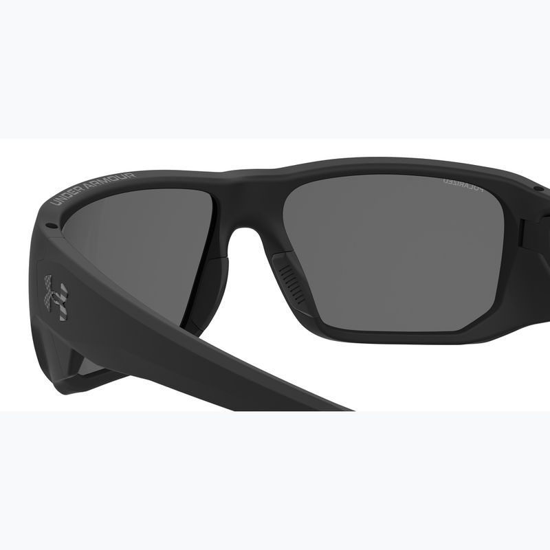Okulary przeciwsłoneczne męskie Under Armour Attack MD S3 matte black/grey polarized oleophobic 7