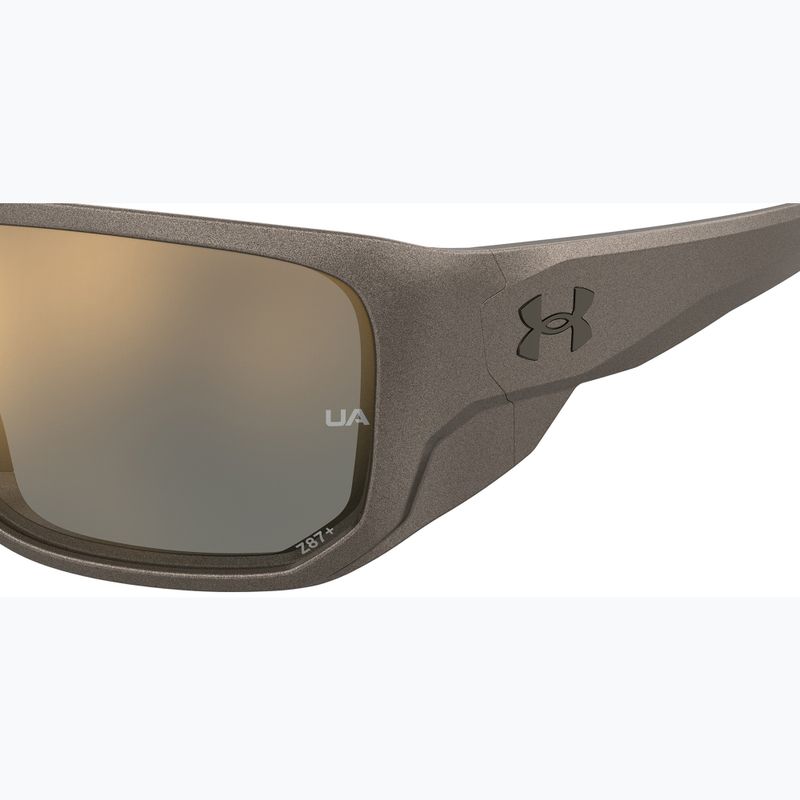 Okulary przeciwsłoneczne męskie Under Armour Attack MD S3 brwn metlzed/gold mirror oleophobic 7