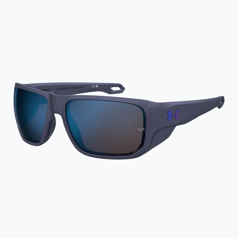 Okulary przeciwsłoneczne męskie Under Armour Attack MD S3 blue metalized/blue multilayer oleophobic 2