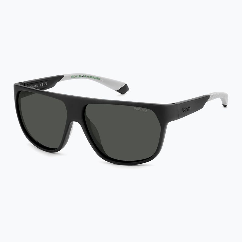 Okulary przeciwsłoneczne męskie Polaroid PLD 7053/S matte black/grey polarized 2