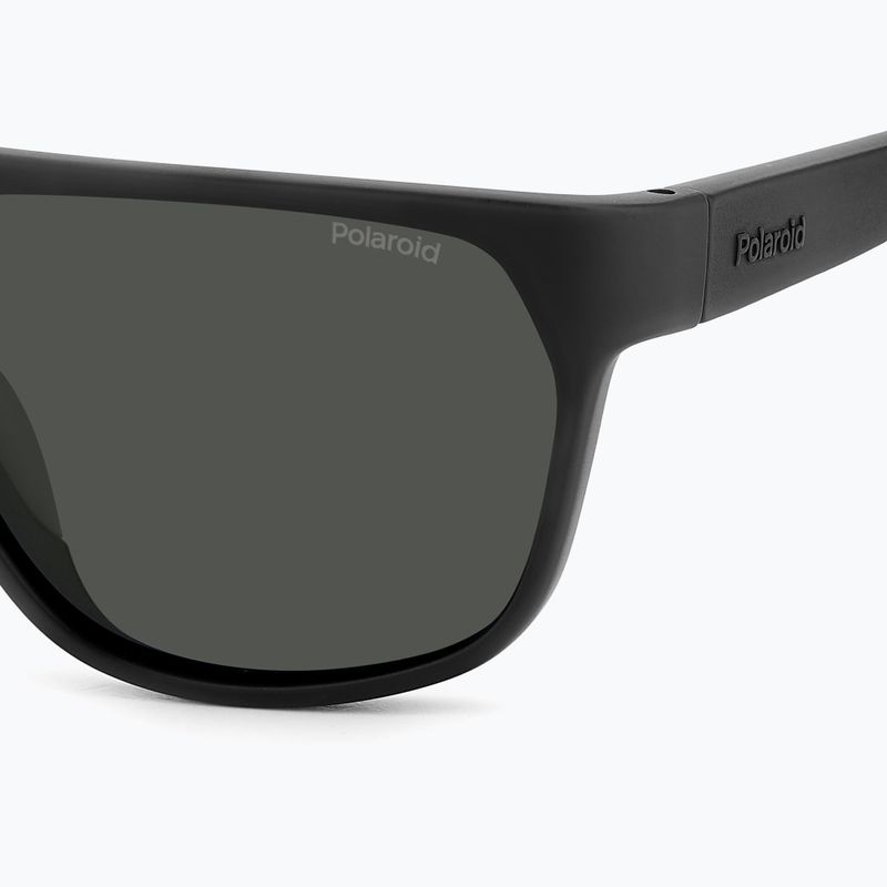 Okulary przeciwsłoneczne męskie Polaroid PLD 7053/S matte black/grey polarized 5