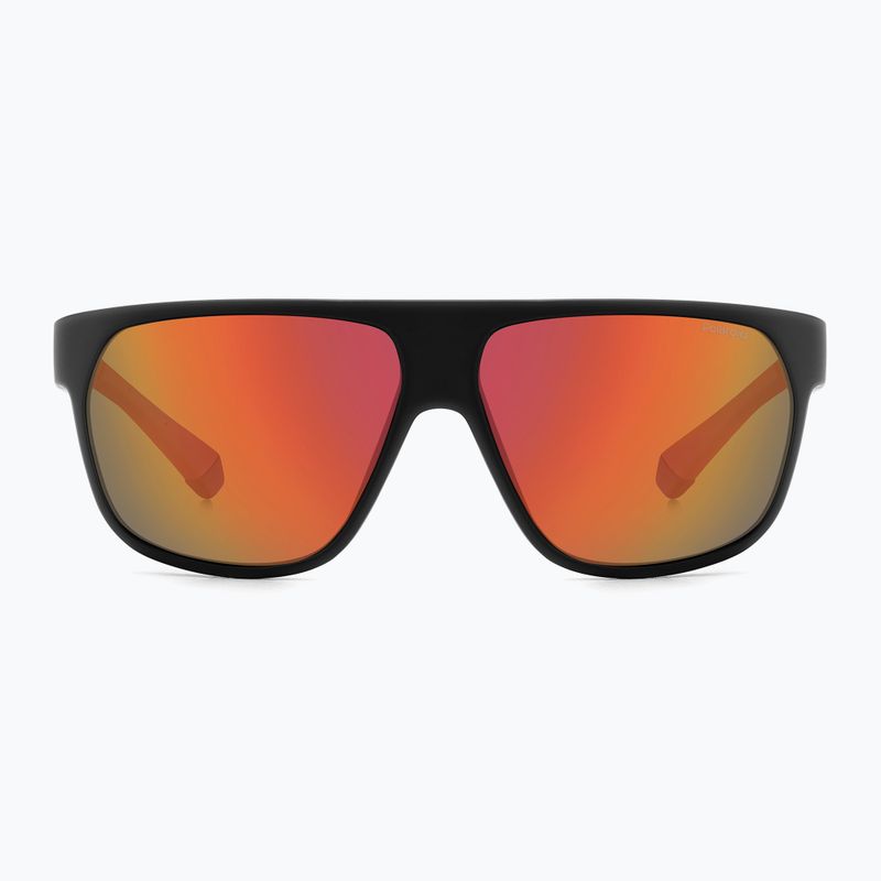 Okulary przeciwsłoneczne męskie Polaroid PLD 7053/S matte black red/red multilayer polarized 3