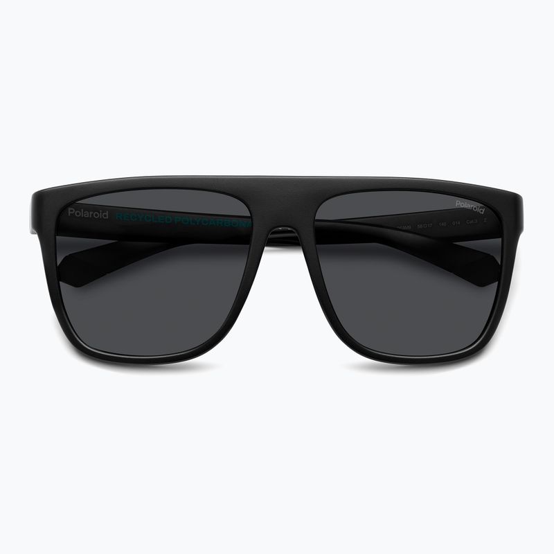 Okulary przeciwsłoneczne męskie Polaroid PLD 2162/S matte black/grey polarized 4