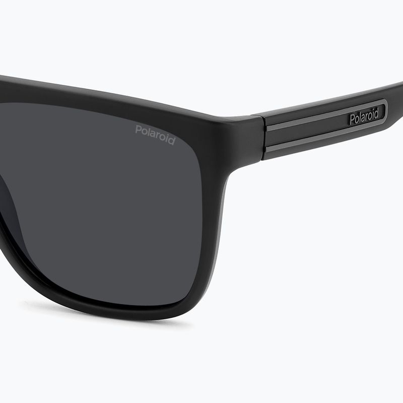 Okulary przeciwsłoneczne męskie Polaroid PLD 2162/S matte black/grey polarized 5
