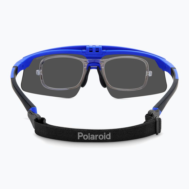 Okulary przeciwsłoneczne męskie Polaroid PLD 7056/CI/S matt blue/blue mirror polarized 4