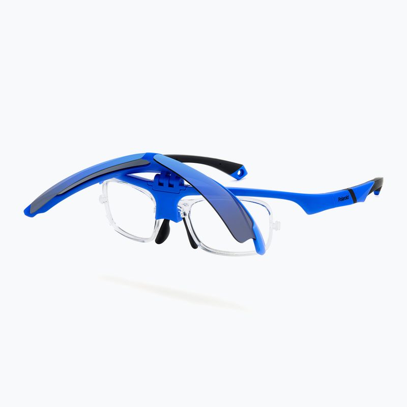 Okulary przeciwsłoneczne męskie Polaroid PLD 7056/CI/S matt blue/blue mirror polarized 6