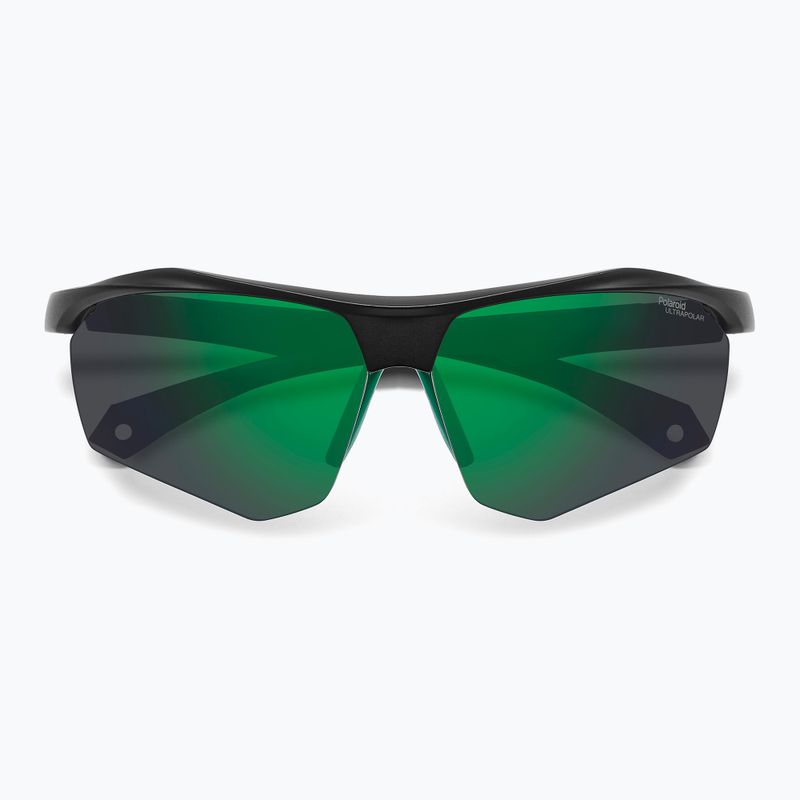 Okulary przeciwsłoneczne męskie Polaroid PLD 7055/S matte black green/green mirror polarized hc 4