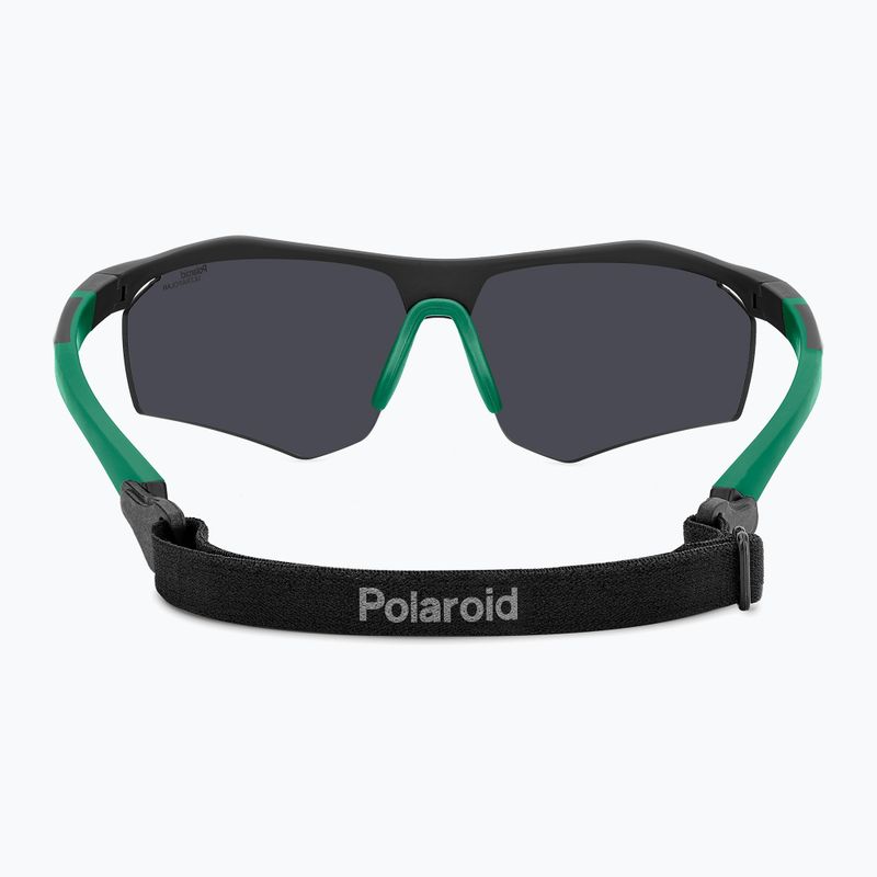 Okulary przeciwsłoneczne męskie Polaroid PLD 7055/S matte black green/green mirror polarized hc 5