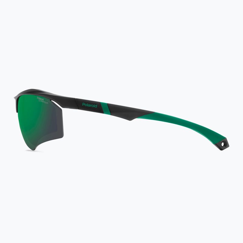 Okulary przeciwsłoneczne męskie Polaroid PLD 7055/S matte black green/green mirror polarized hc 6