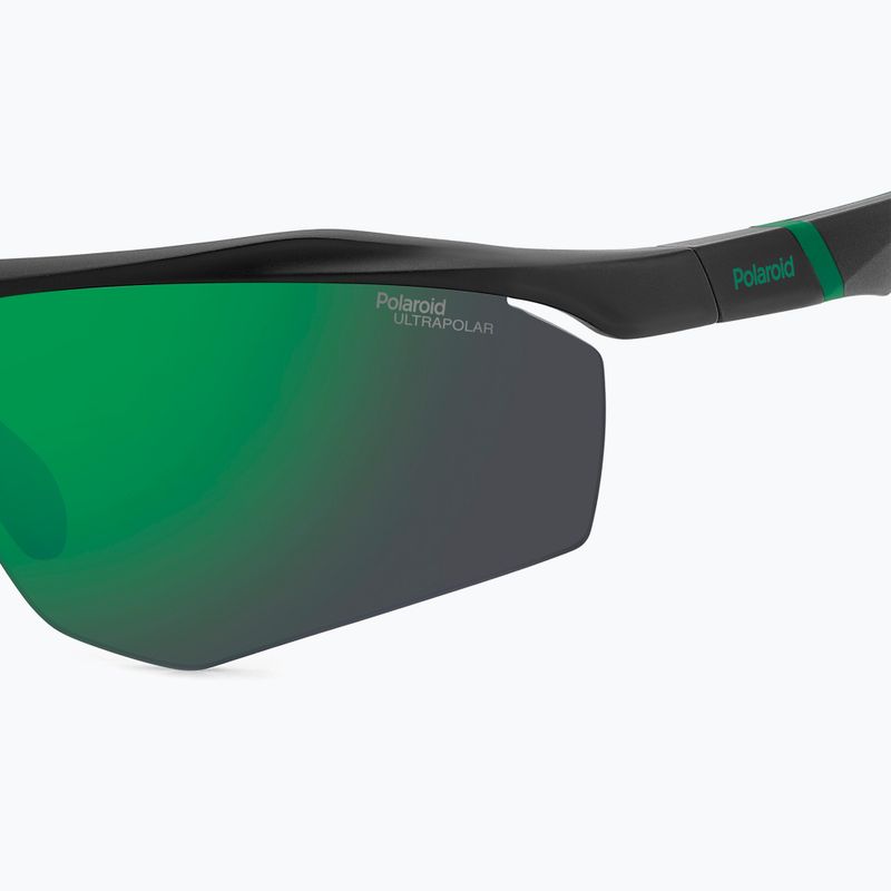 Okulary przeciwsłoneczne męskie Polaroid PLD 7055/S matte black green/green mirror polarized hc 7