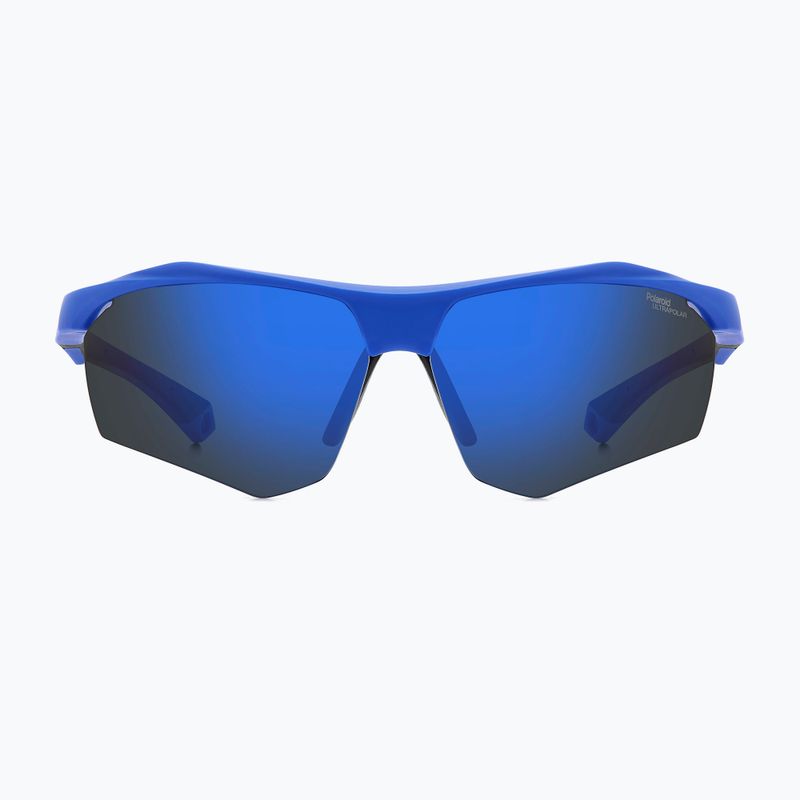 Okulary przeciwsłoneczne Polaroid PLD 7055/S matte blue/blue mirror polarized high contrast 3