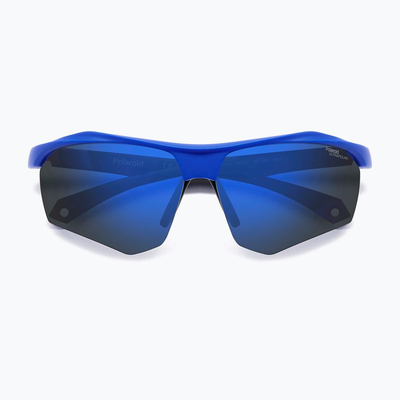 Okulary przeciwsłoneczne Polaroid PLD 7055/S matte blue/blue mirror polarized high contrast 4