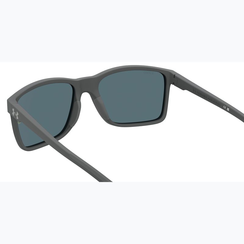 Okulary przeciwsłoneczne Under Armour Hustle XL S3 Matte grey/green multilayer oleophobic 6