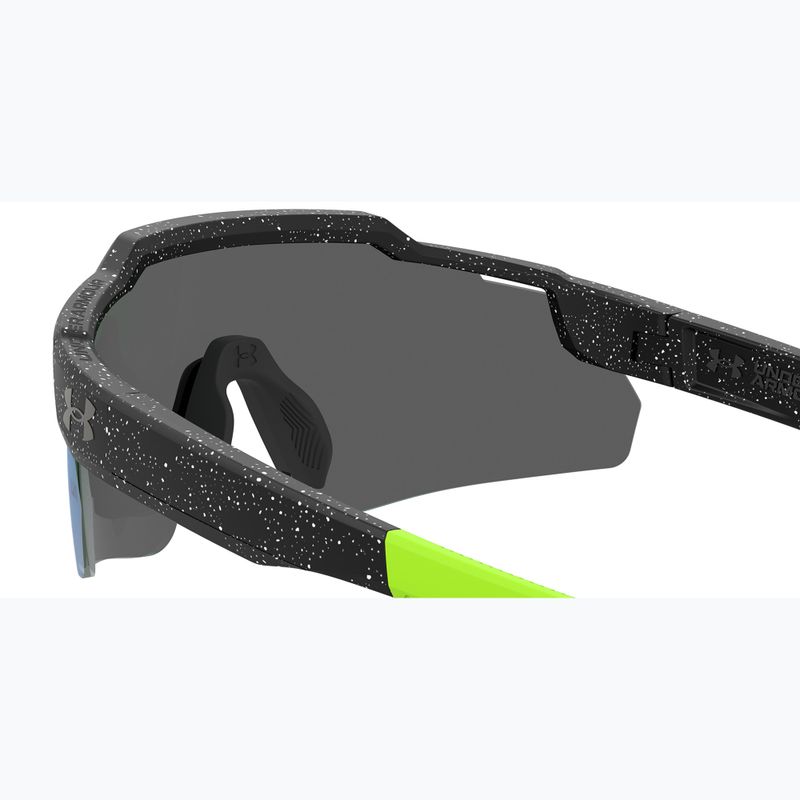 Okulary przeciwsłoneczne dziecięce Under Armour Levelup Jr S3 pattern black white/green multilayer 6