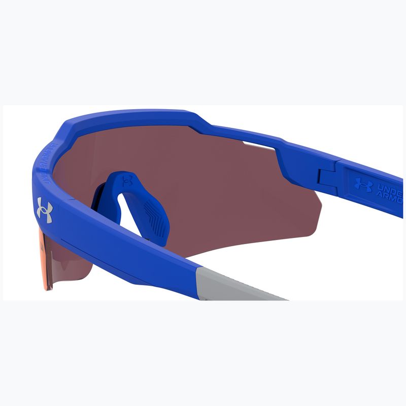 Okulary przeciwsłoneczne dziecięce Under Armour Levelup Jr S3 matte blue grey/infrared 6