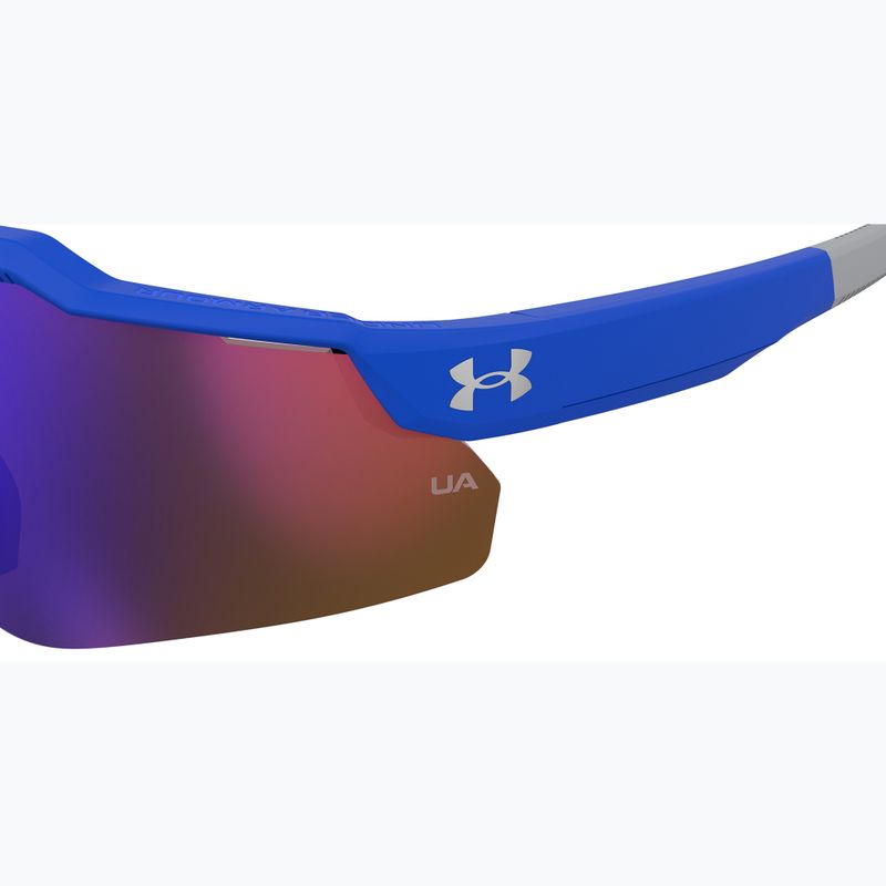 Okulary przeciwsłoneczne dziecięce Under Armour Levelup Jr S3 matte blue grey/infrared 7