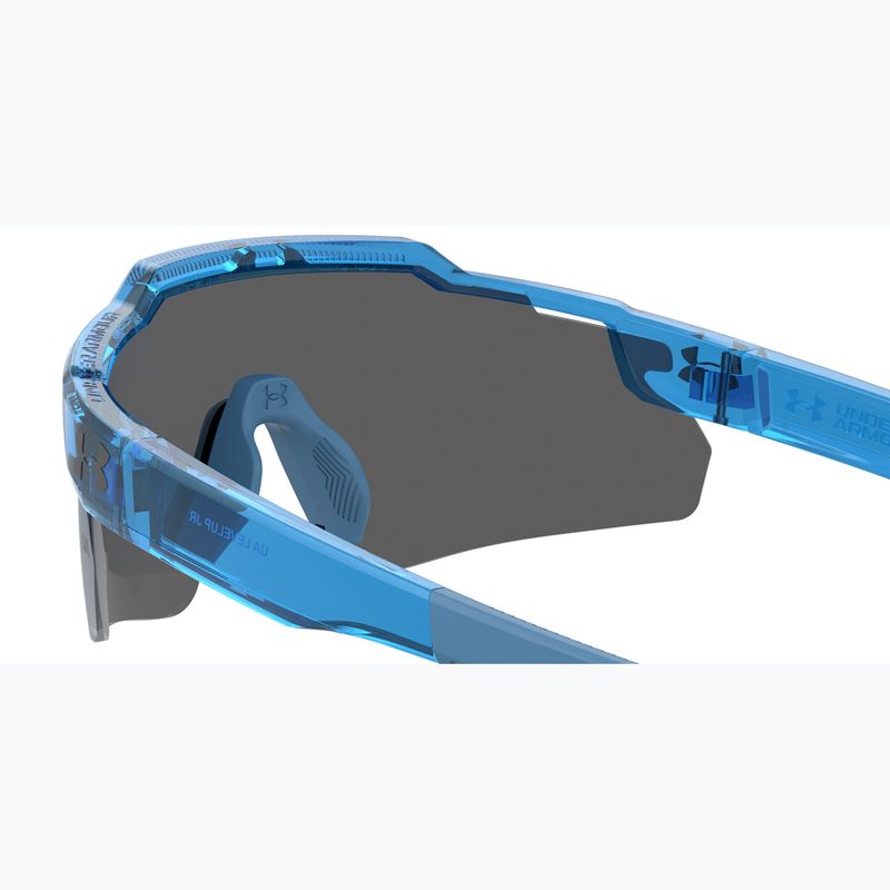 Okulary przeciwsłoneczne dziecięce Under Armour Levelup Jr S3 crystal blue/blue multilayer 6
