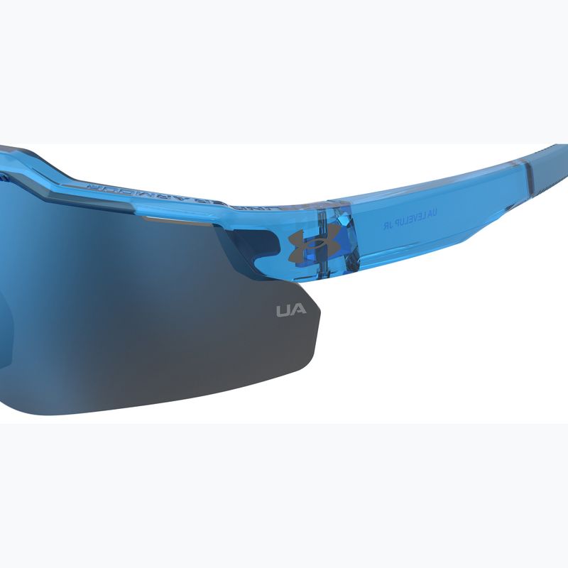 Okulary przeciwsłoneczne dziecięce Under Armour Levelup Jr S3 crystal blue/blue multilayer 7