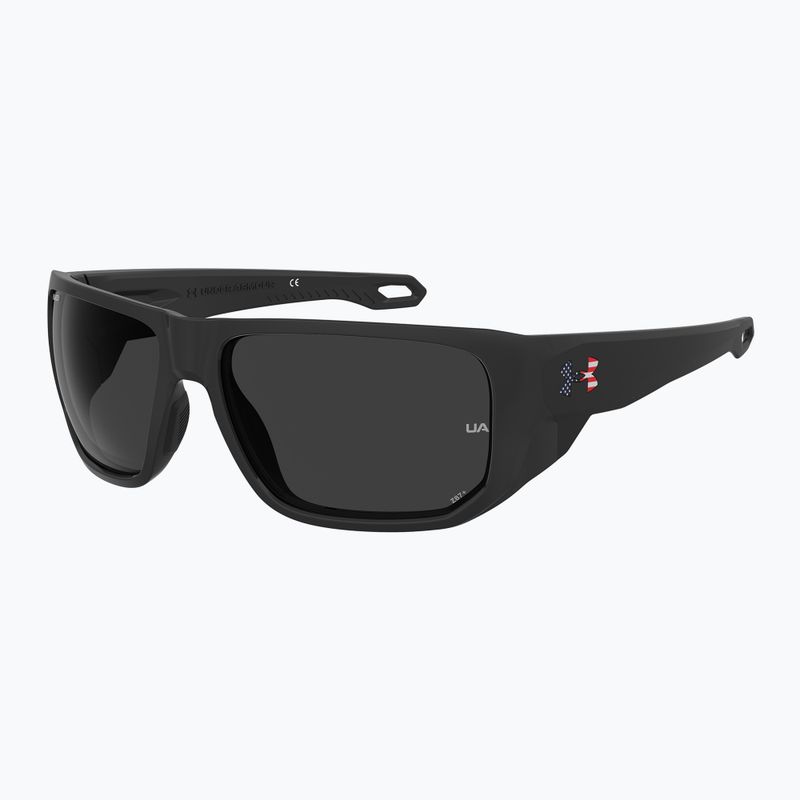 Okulary przeciwsłoneczne męskie Under Armour Attack 2 black multicolor/grey polarized oleophobic 2