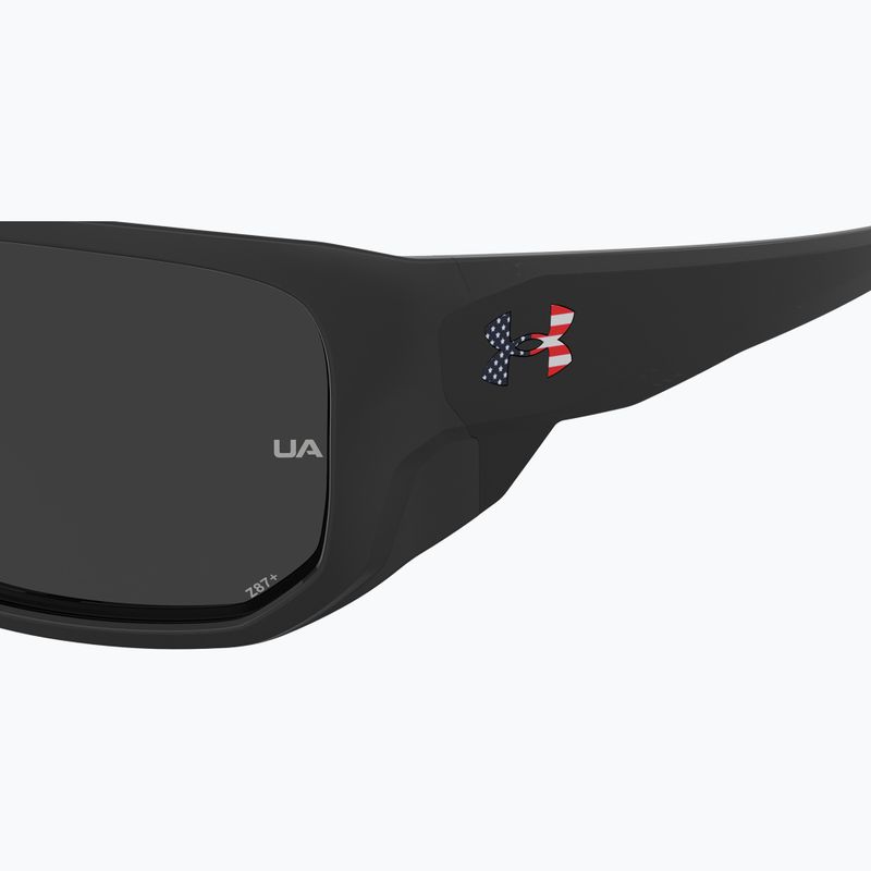Okulary przeciwsłoneczne męskie Under Armour Attack 2 black multicolor/grey polarized oleophobic 7