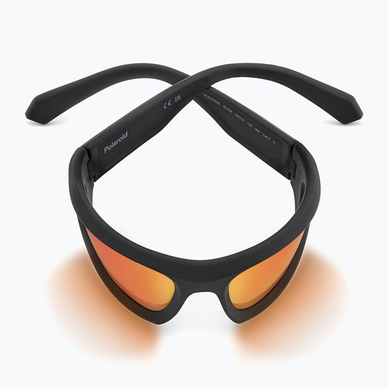 Okulary przeciwsłoneczne Polaroid PLD 2165/S matte black red/red multilayer polarized 9
