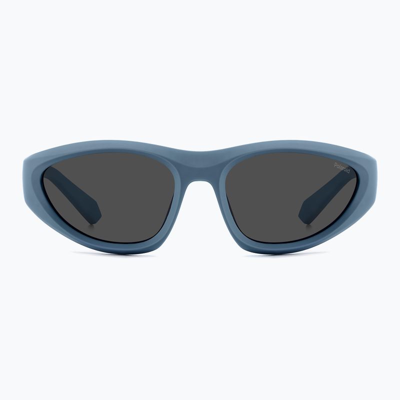 Okulary przeciwsłoneczne Polaroid PLD 2165/S matte blue/grey polarized 3