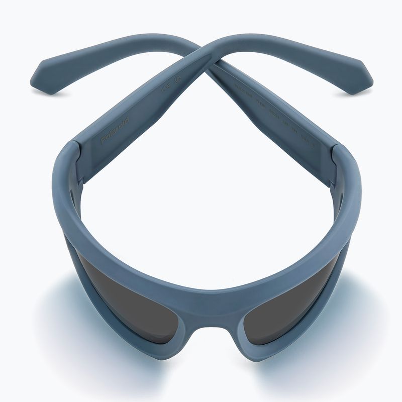 Okulary przeciwsłoneczne Polaroid PLD 2165/S matte blue/grey polarized 8