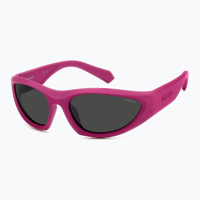 Okulary przeciwsłoneczne Polaroid PLD 2165/S matte fuchsia/grey polarized 2