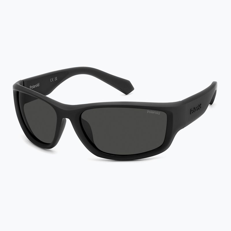 Okulary przeciwsłoneczne męskie Polaroid PLD 2166/S matte black/grey polarized 2