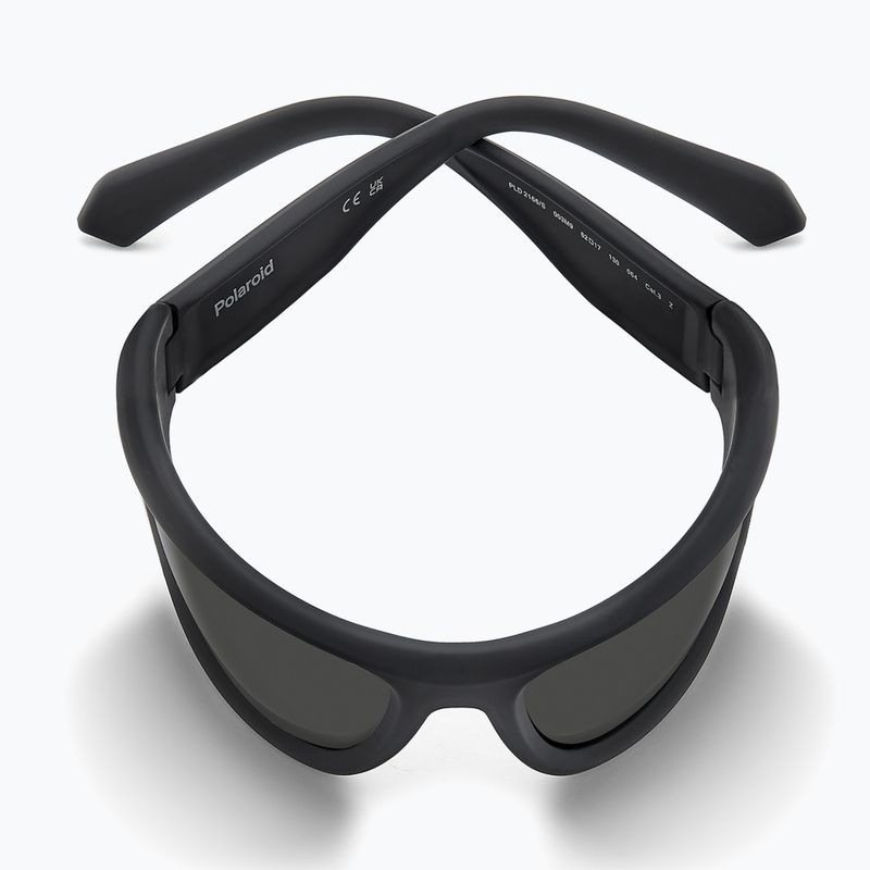 Okulary przeciwsłoneczne męskie Polaroid PLD 2166/S matte black/grey polarized 8