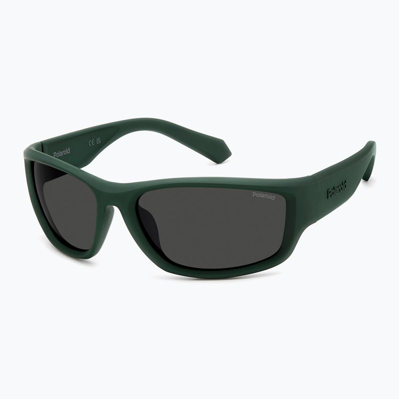 Okulary przeciwsłoneczne męskie Polaroid PLD 2166/S matte green/grey polarized 2
